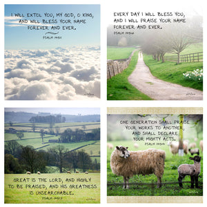 Psalm 145 - A Psalm of Worship and Praise Boxed Mini Print Collection
