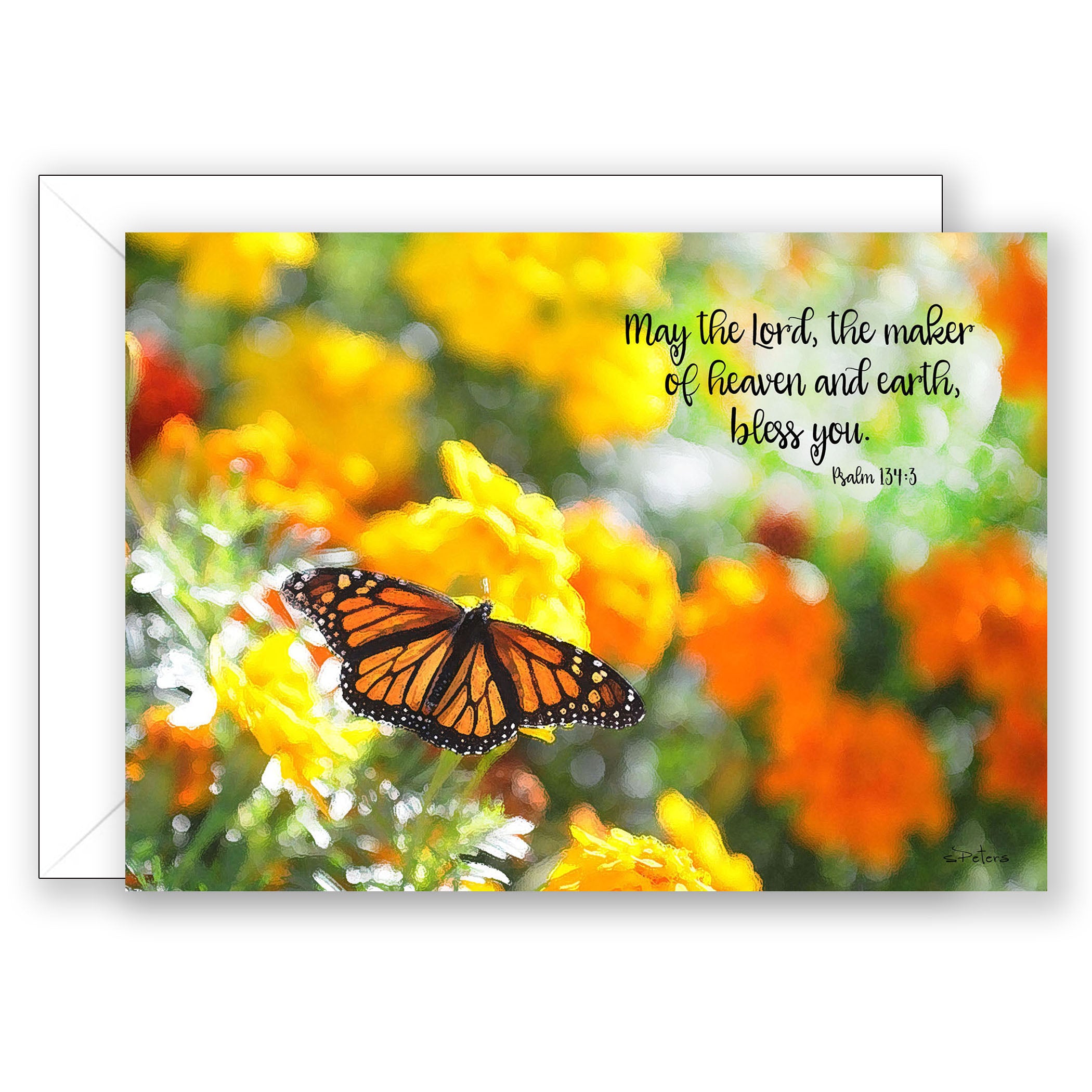 Morning Monarch (Psalm 134:3) - Birthday Card