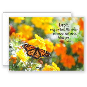 Morning Monarch (Psalm 134:3) - Personalized Birthday Card