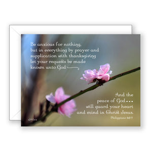Morning Prayer (Philippians 4:6-7) - Encouragement Card (Blank)