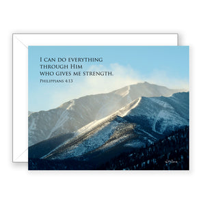 Mt Princeton (Philippians 4:13) - Encouragement Card (Blank)