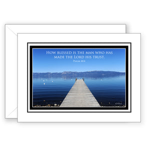 Pier View (Psalm 40:4) - Father's Day Card