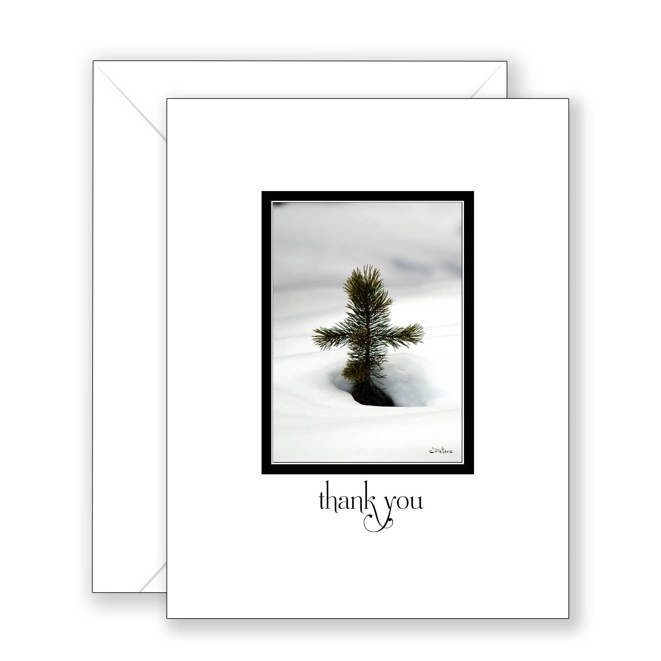 Pine Cross - Thank You Card