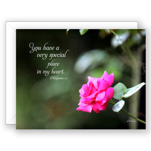Pink Passion (Philippians 1:7) - Appreciation Card