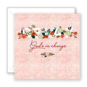 Relax, God's In Charge - Encouragement Card