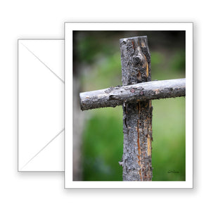 Rugged Cross Notecard - Blank Art Card