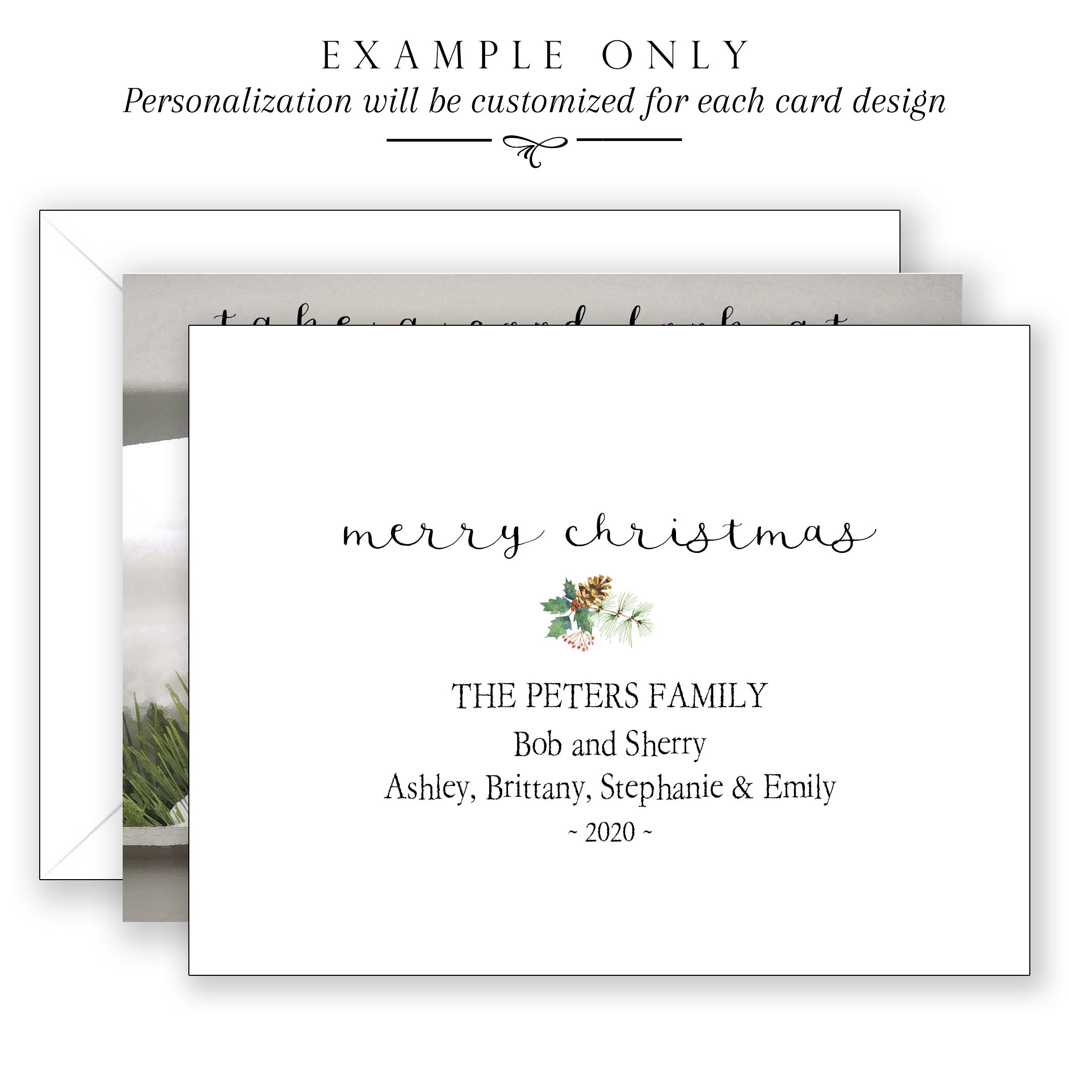 Personalization Fee for Boxed Christmas Cards
