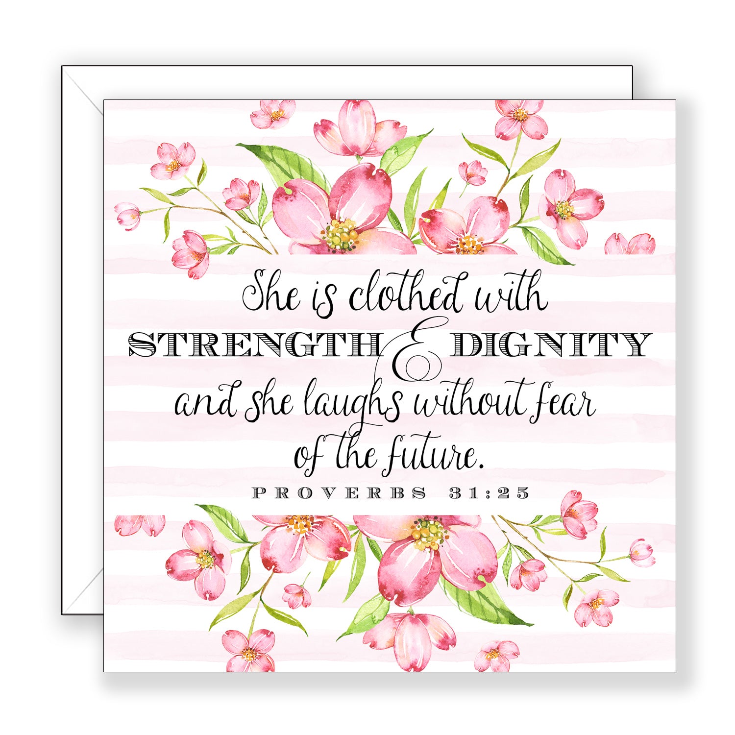 Strength and Dignity (Proverbs 31:25) - Encouragement Card