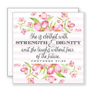 Strength and Dignity (Proverbs 31:25) - Encouragement Card