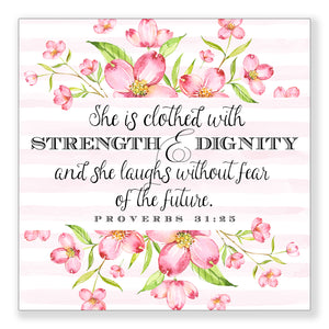 Strength and Dignity (Proverbs 31:25) - Mini Print