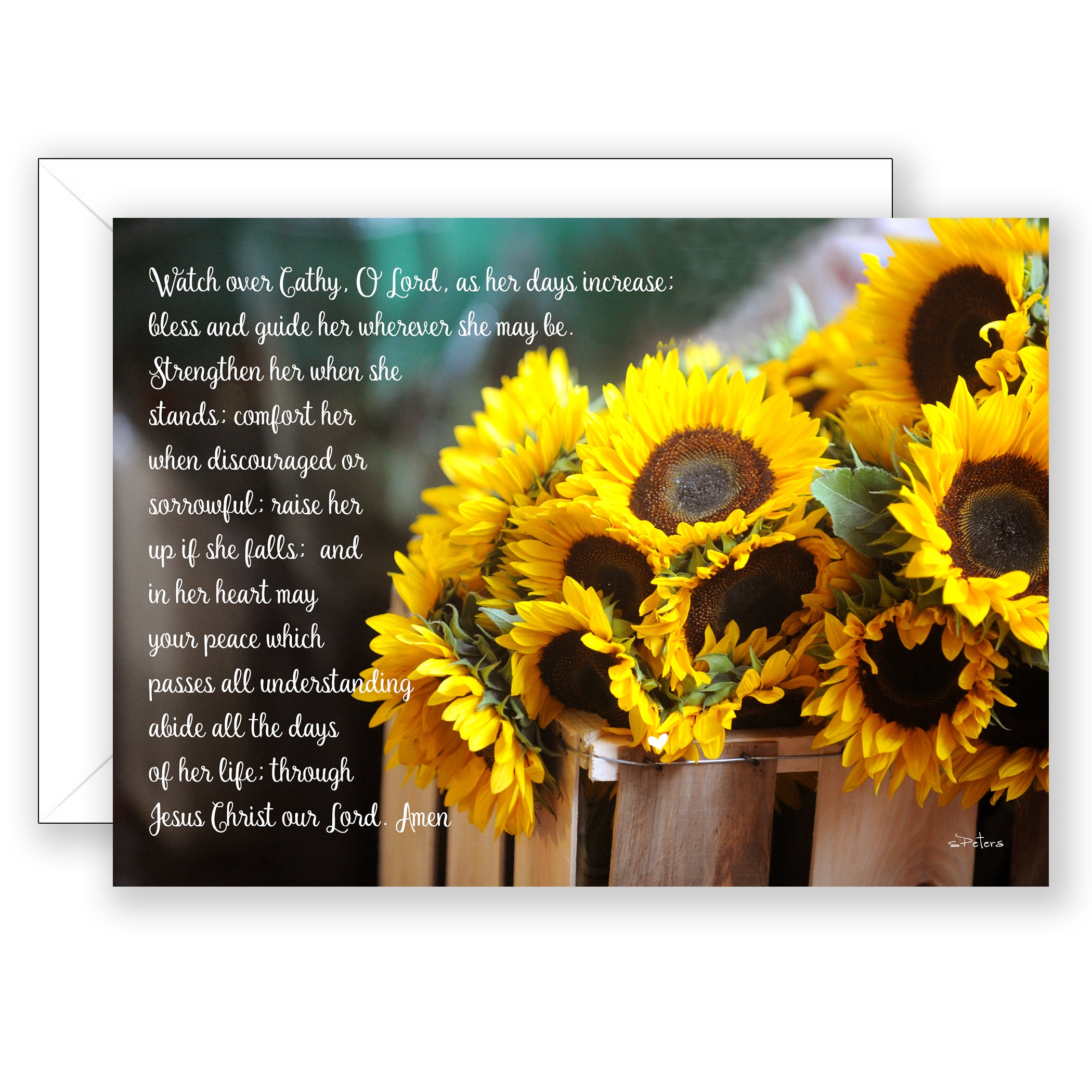 Sunflower Summer - Personalized Birthday Card