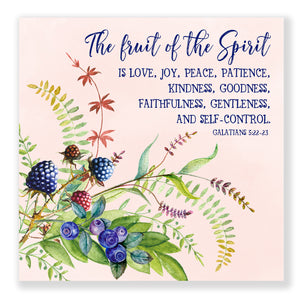 The Fruit of the Spirit (Galations 5:22-23) - Frameable Print