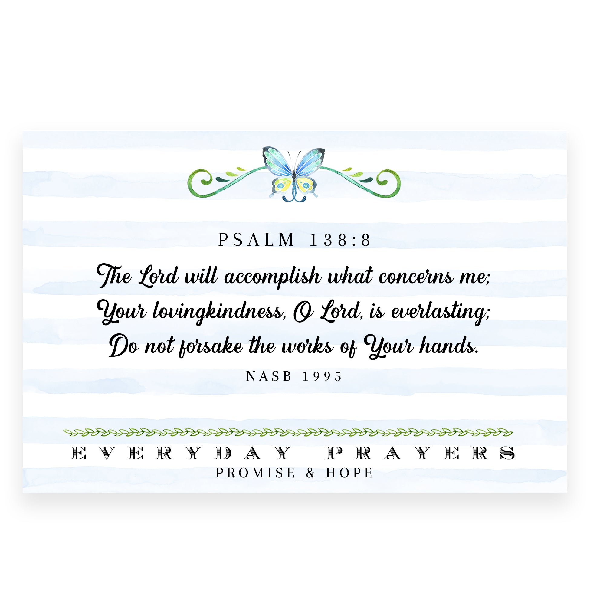 The Lord Will Accomplish (Psalm 138:8) - Everyday Prayer Card