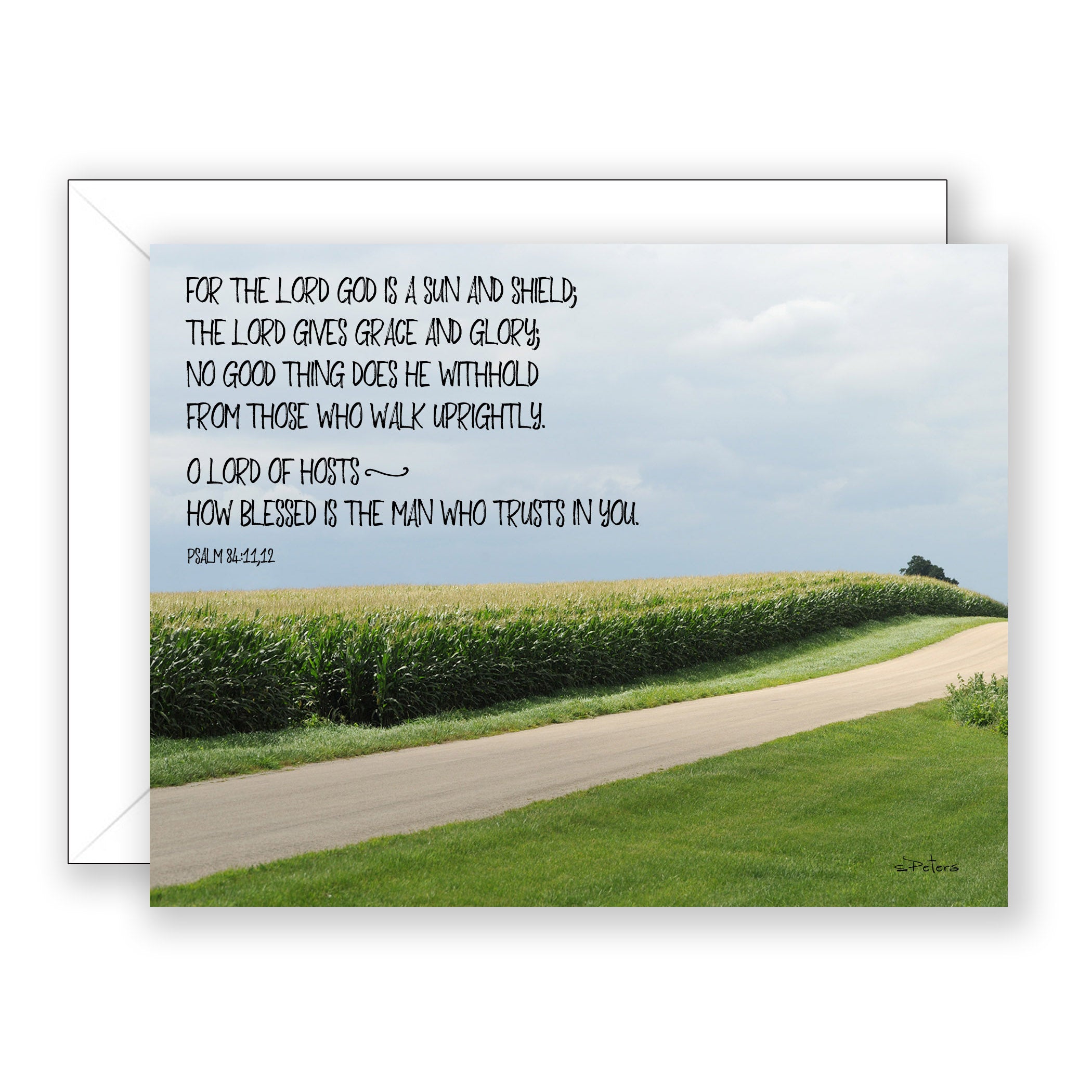The Road Home (Psalm 84:11-12)- Encouragement Card (Blank)