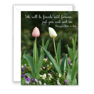 Twin Tulips - Valentines Day Card