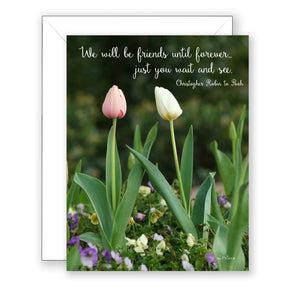 Twin Tulips - Friendship Card