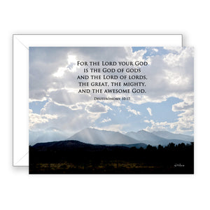 Wonders Without Number (Deut 10:17) - Encouragement Card (Blank)
