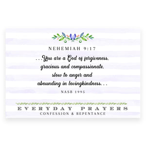 You Are A God (Nehemiah 9:17) - Everyday Prayer Card