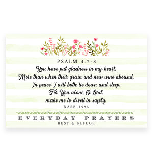 You Have Put Gladness (Psalm 4:7-8) - Everyday Prayer Card